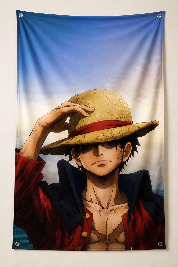 Luffy Straw Hat Wall Tapestry