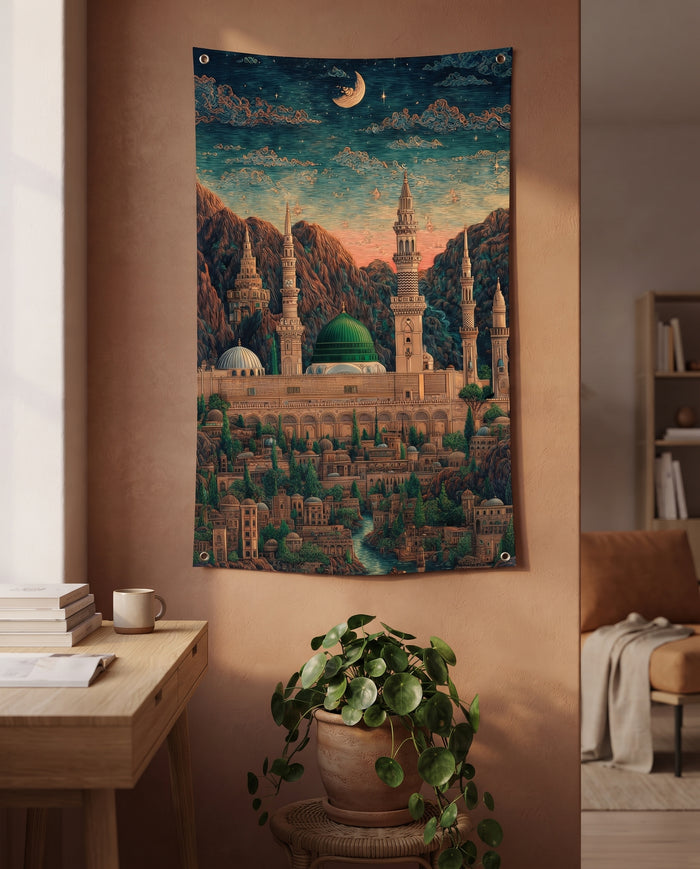 The Prophet's Mosque Wall Tapestry