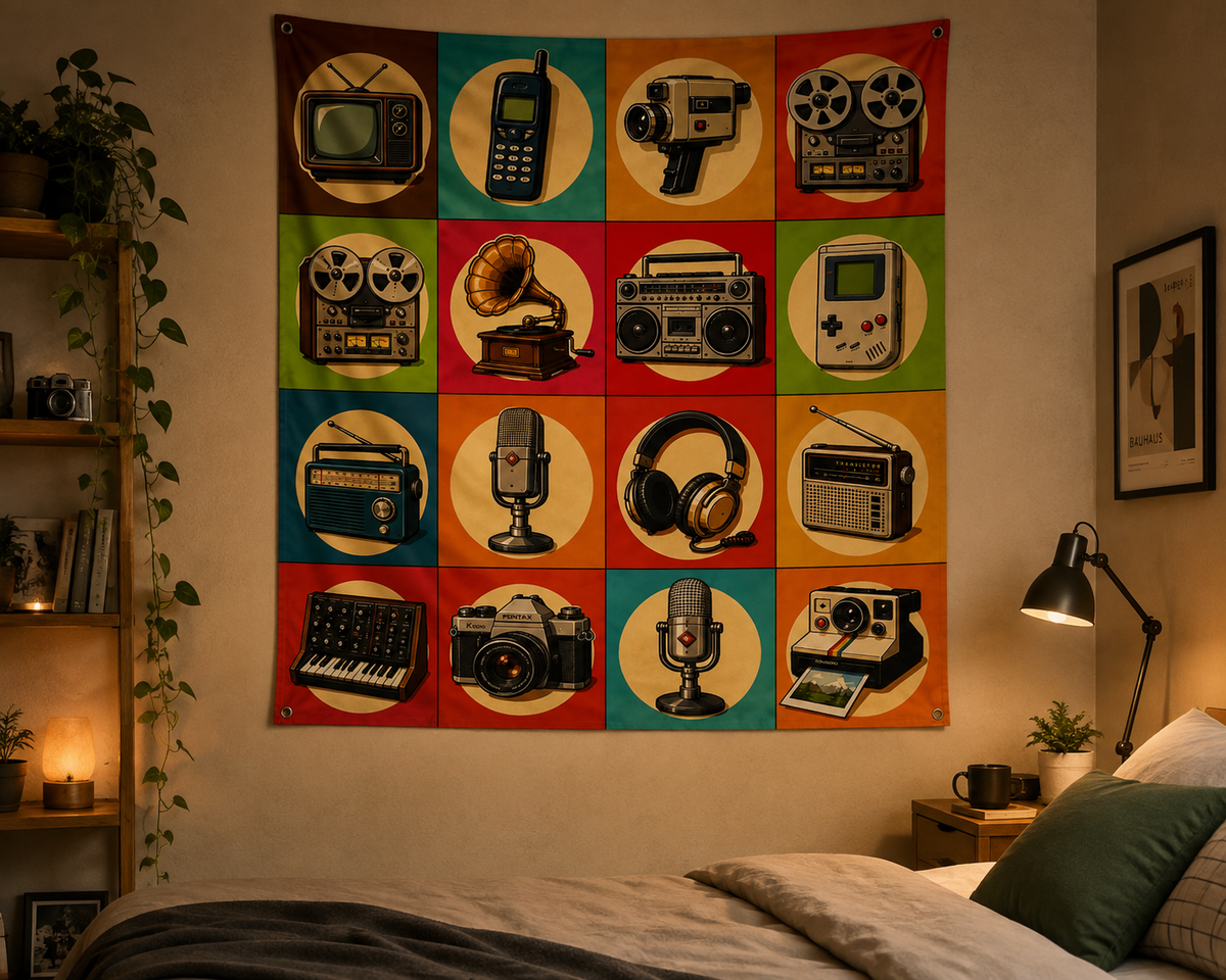 Antique Devices Art Wall Tapestry