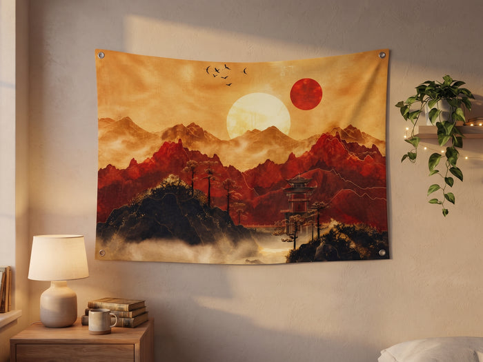 Red Mountain Wall Tapestry