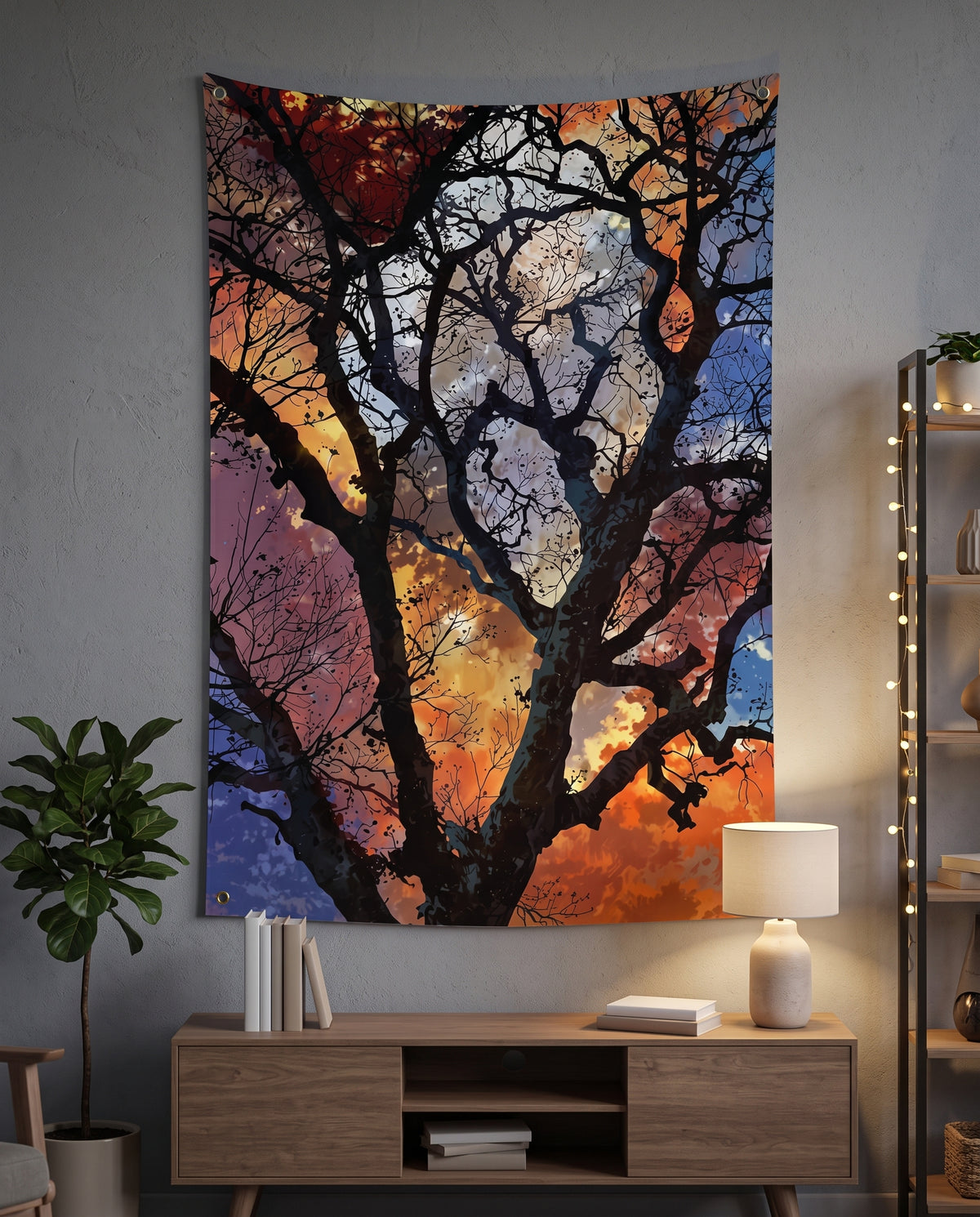 Night Woods Wall Tapestry