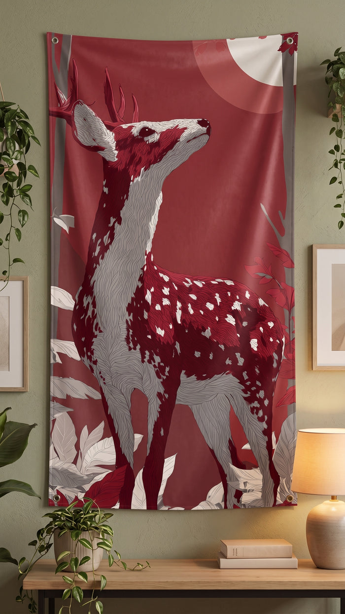 Daring Deer Wall Tapestry