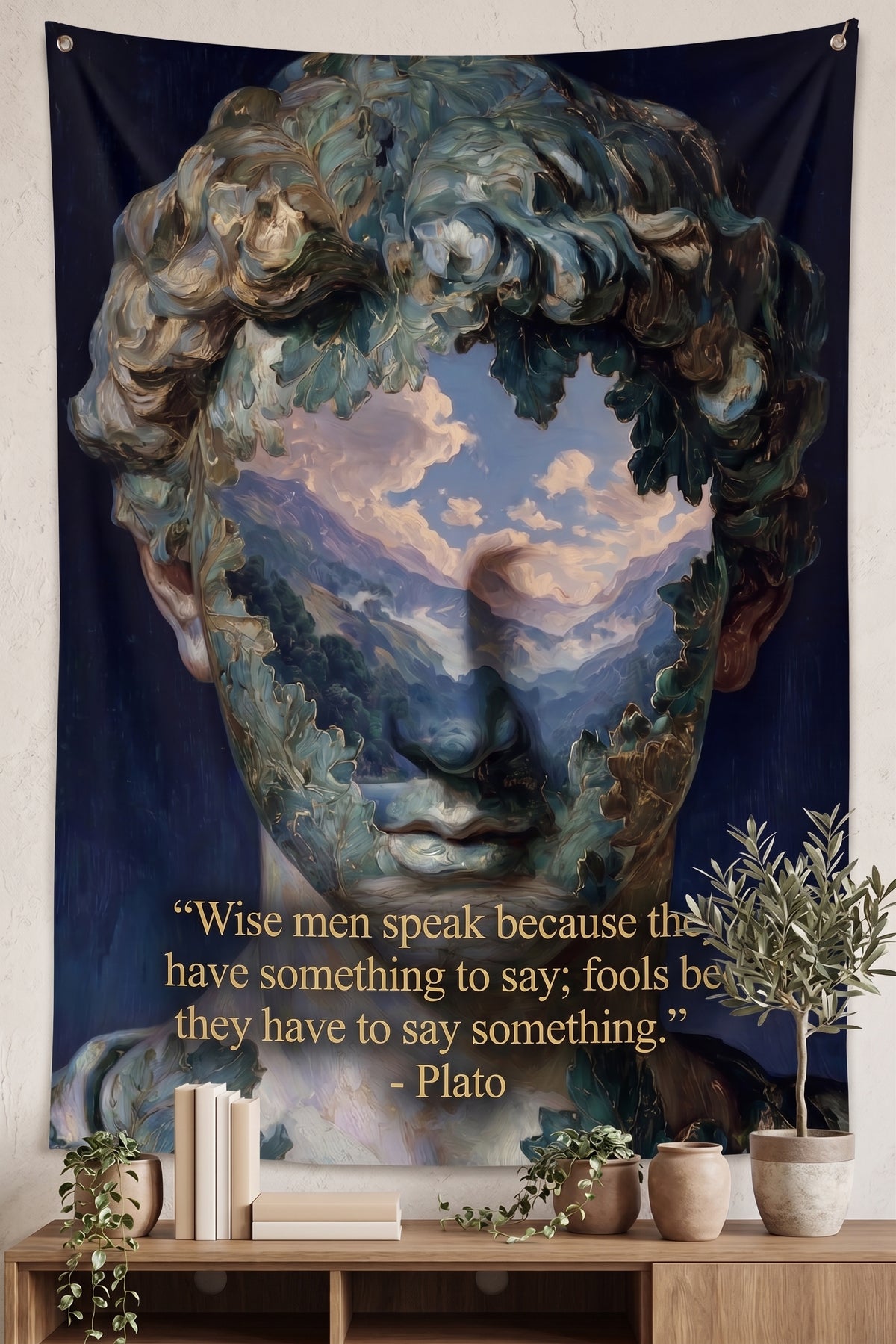 Plato Philosophy Wall Tapestry
