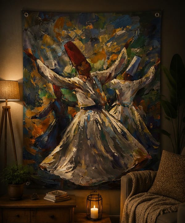 Sufi Art Islamic Wall Tapestry