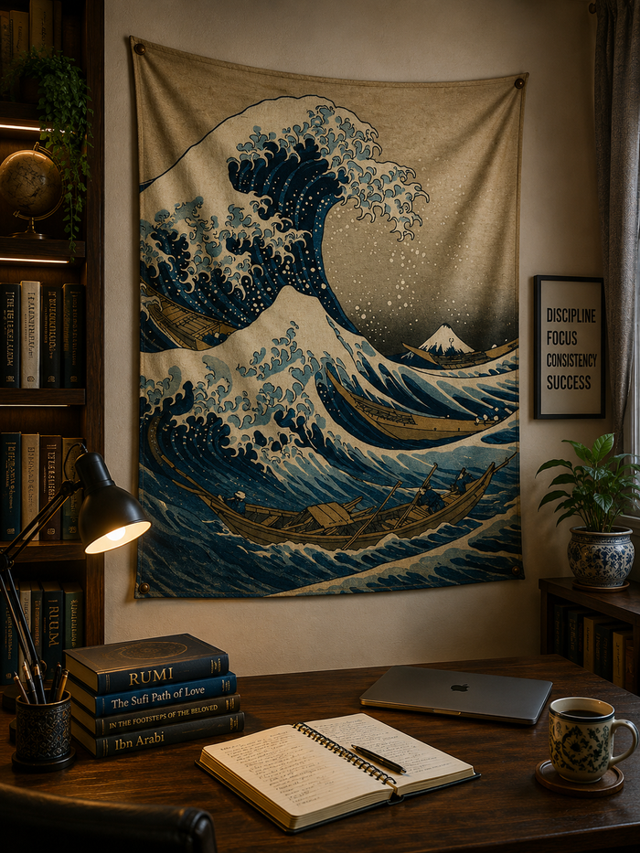 Ocean Wave Wall Tapestry
