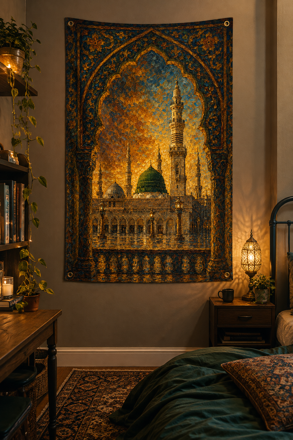 Masjid-e-Nabvi Islamic Wall Tapestry