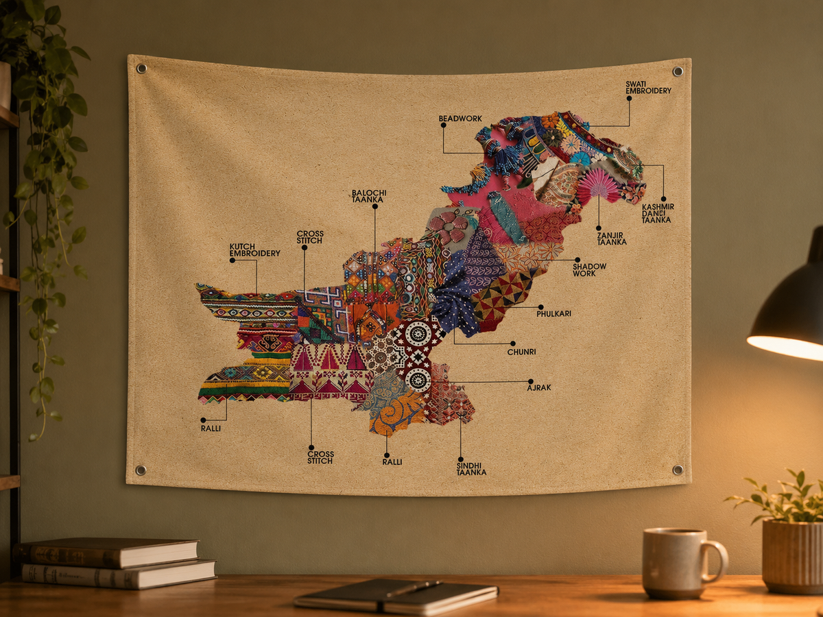 Pakistan Heritage Wall Tapestry