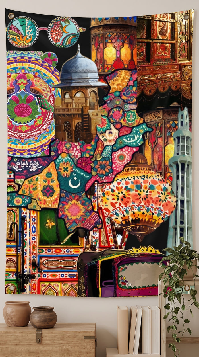 Pakistani Cultural Beauty Tapestry