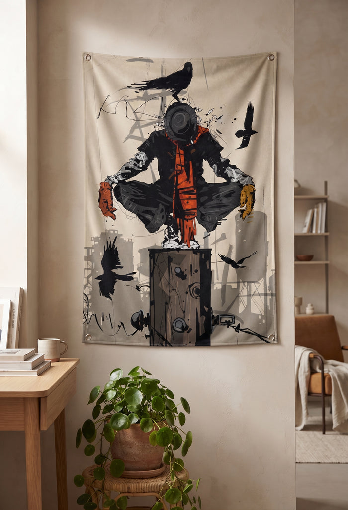 Black Art Wall Tapestry