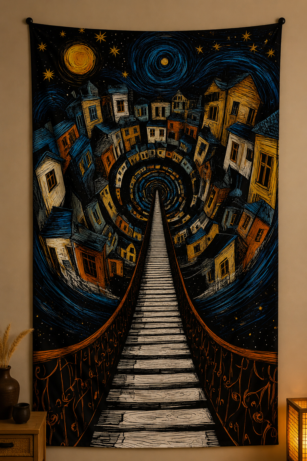 Black Pop Art Tapestry