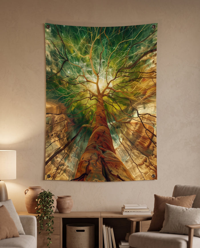 Sunlit Woods Wall Tapestry