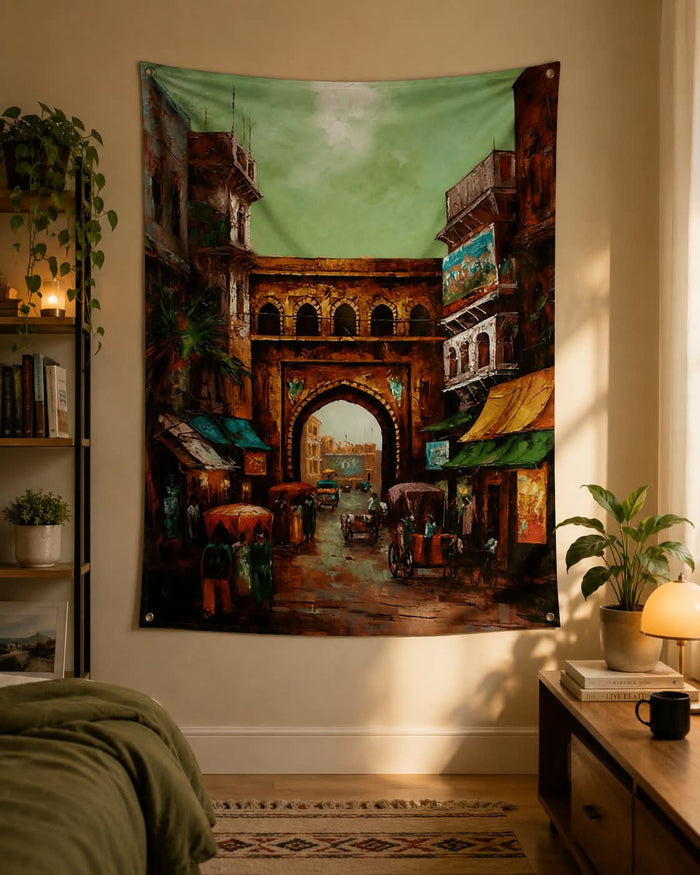 Antique Gate Wall Tapestry
