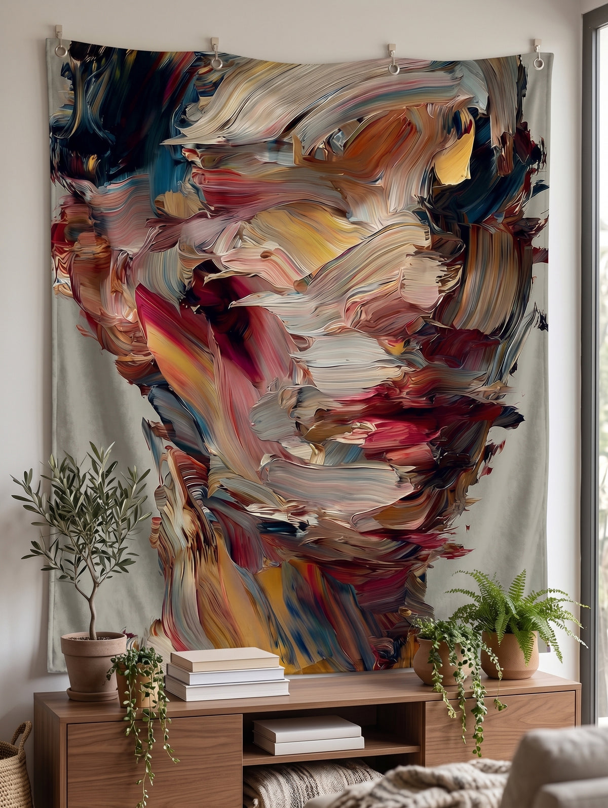 Abstract Woman Art Tapestry