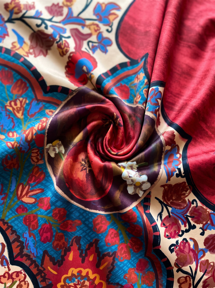 Red Persian Art Tapestry