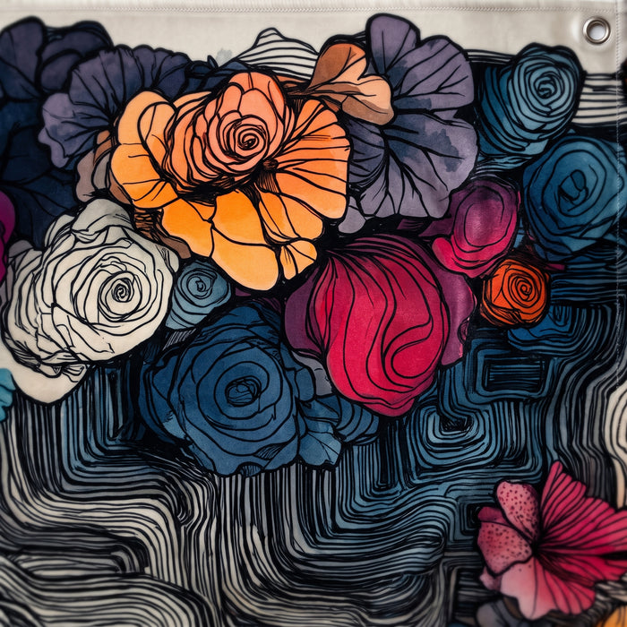 Flowery Beauty Wall Tapestry