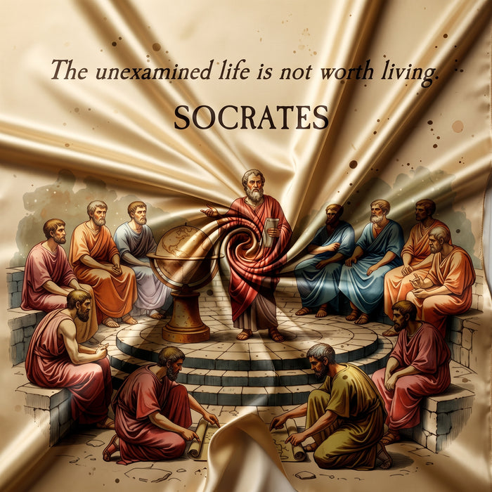 Socrates and Disciples Wall Tapestry