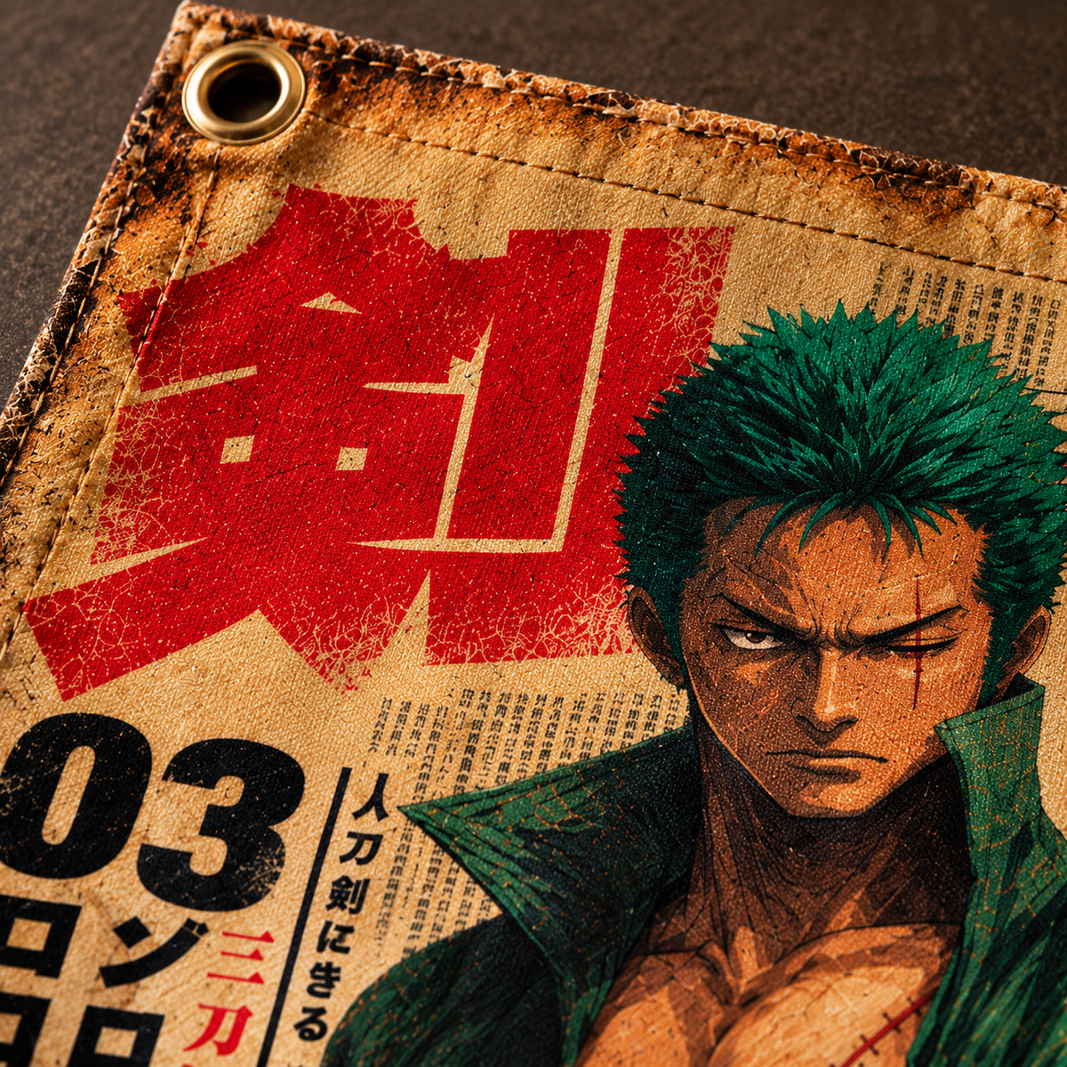Zoro Wanted Poster Wall Tapestry