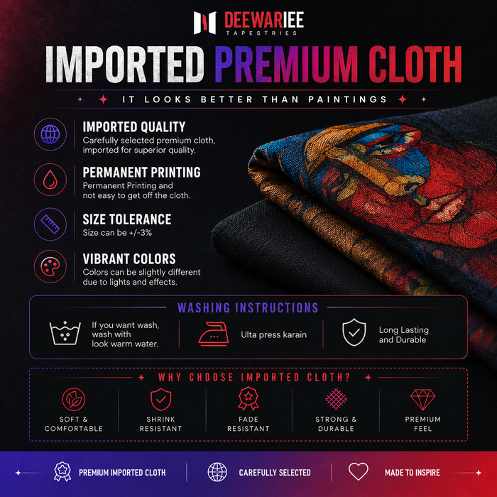 Premium Woman Art Tapestry