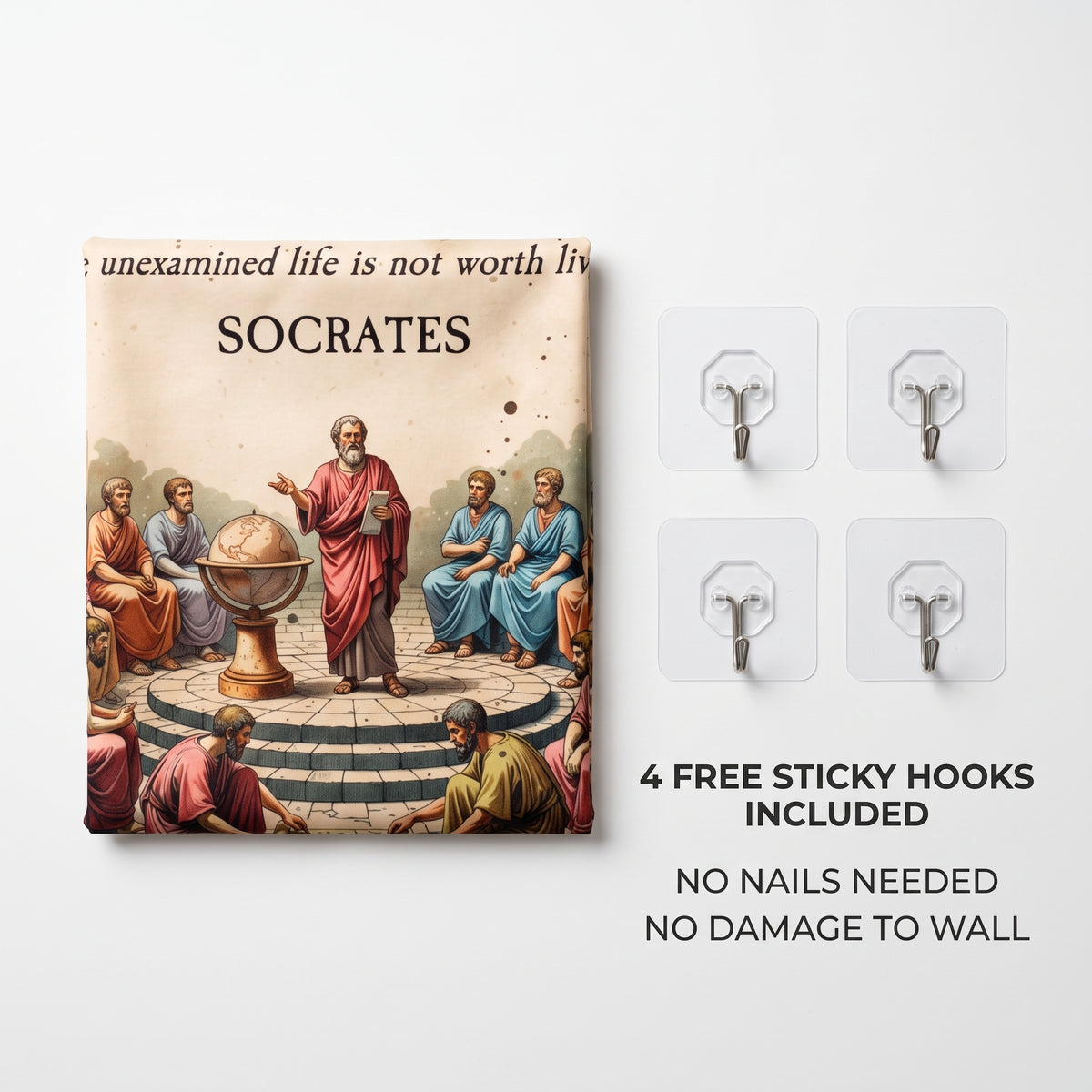 Socrates and Disciples Wall Tapestry