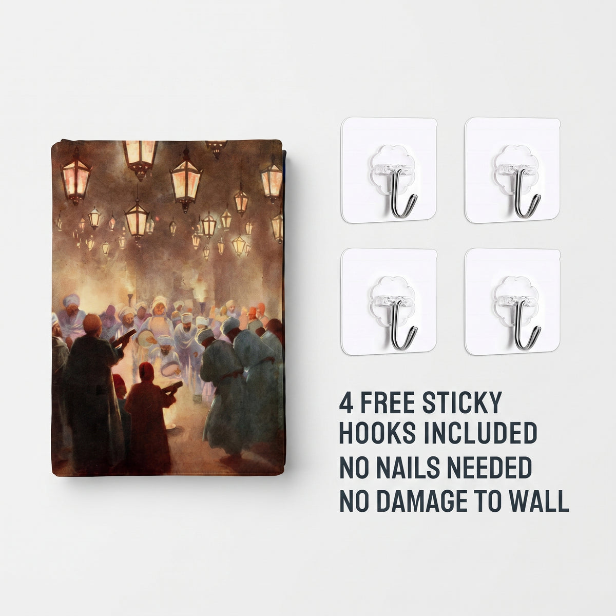 Approach Towards Light Islamic Wall Tapestry
