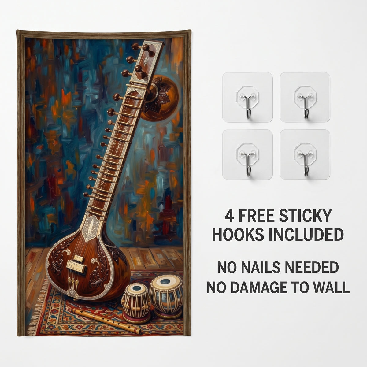 Vintage Guitar Pakistani Tapestry