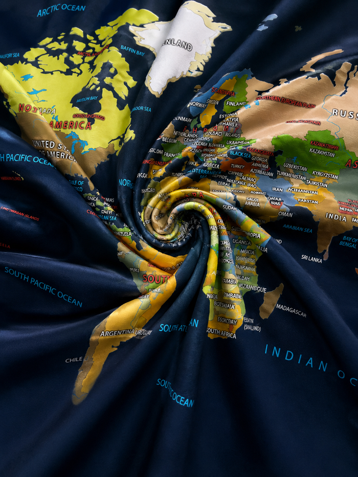 World Map Wall Tapestry