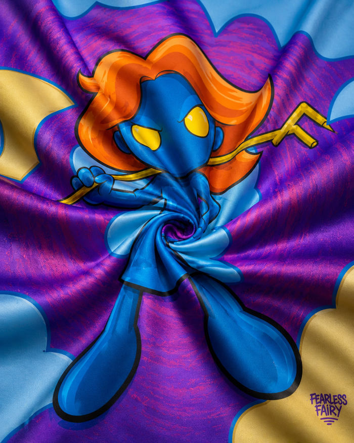 Fearless Fairy Anime Wall Tapestry
