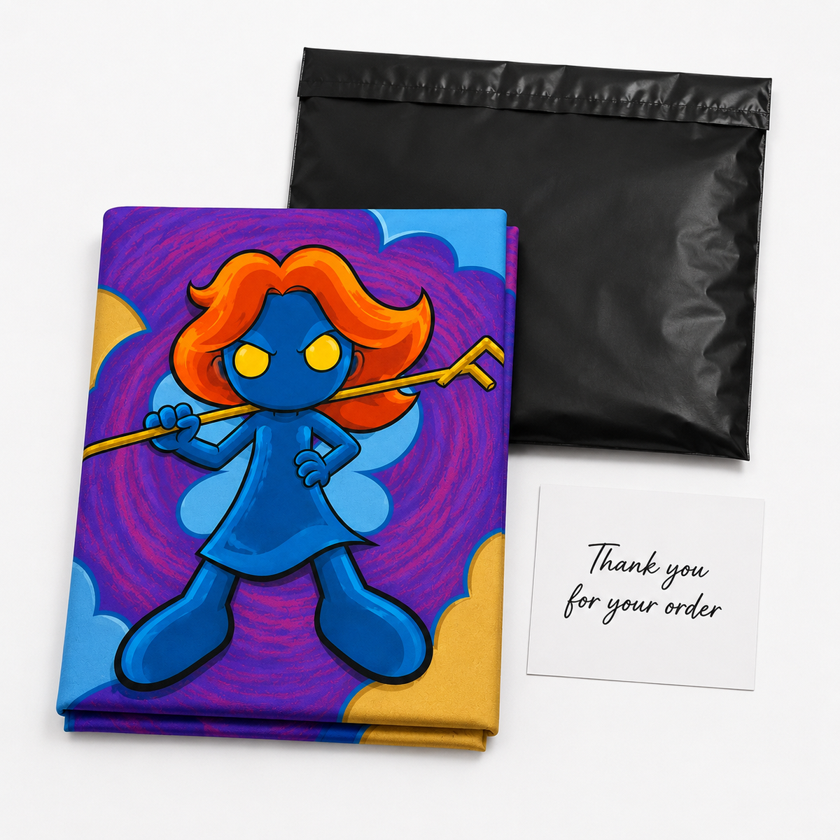 Fearless Fairy Anime Wall Tapestry