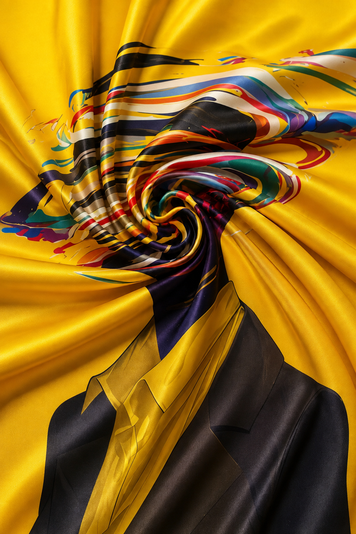 Confused Head Abstract Art Tapestry