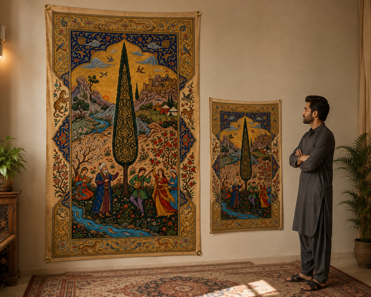 Persian Art Wall Tapestry