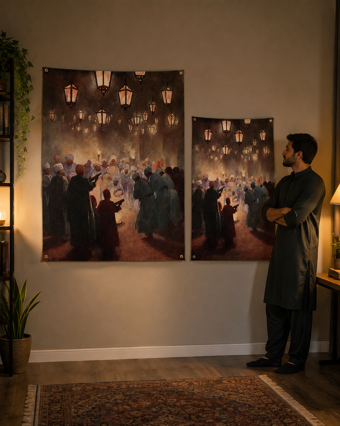 Approach Towards Light Islamic Wall Tapestry