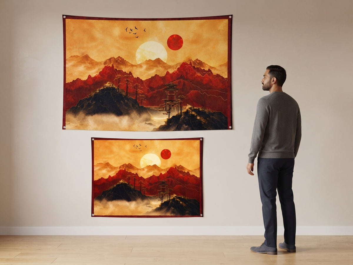 Red Mountain Wall Tapestry