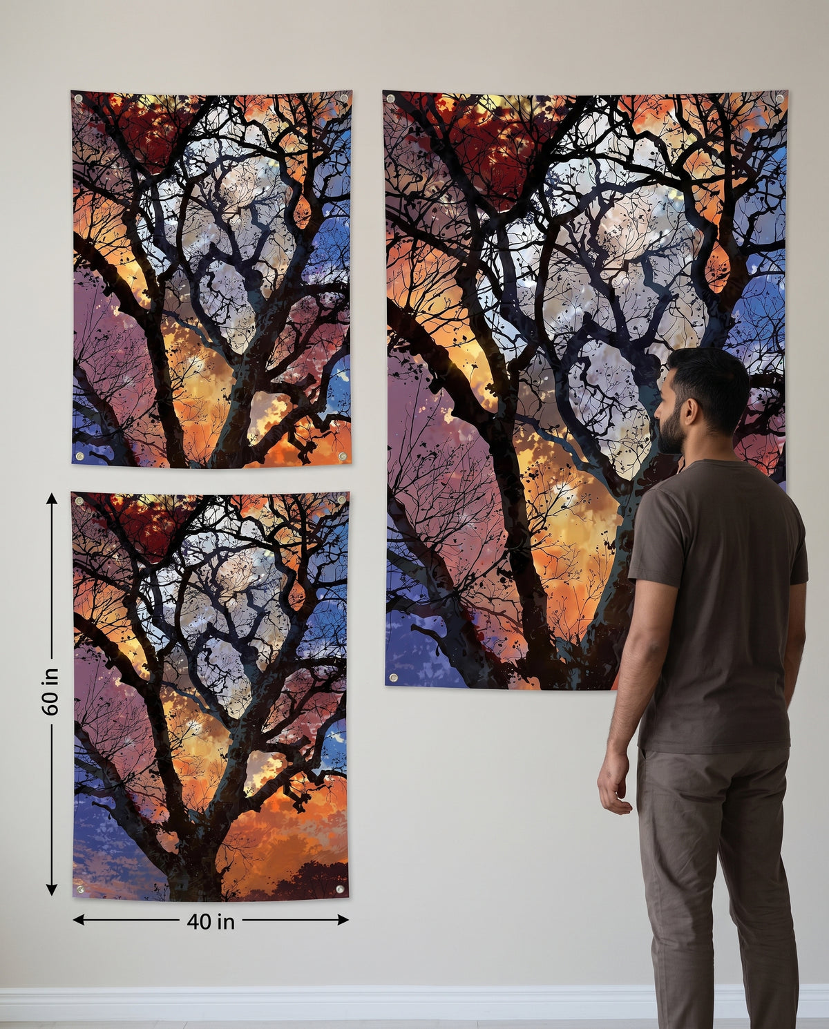 Night Woods Wall Tapestry