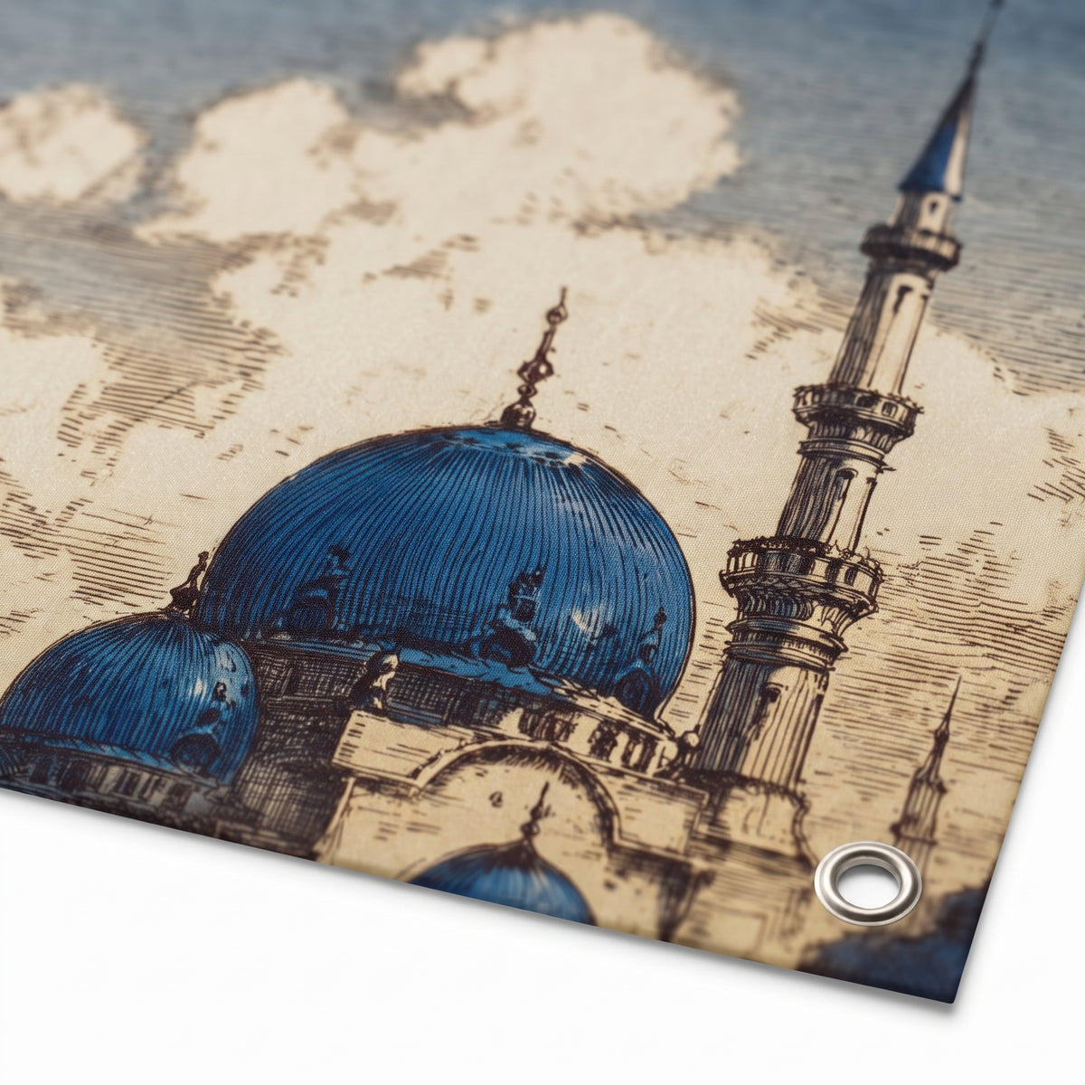 Blue Mosque Islamic Wall Tapestry