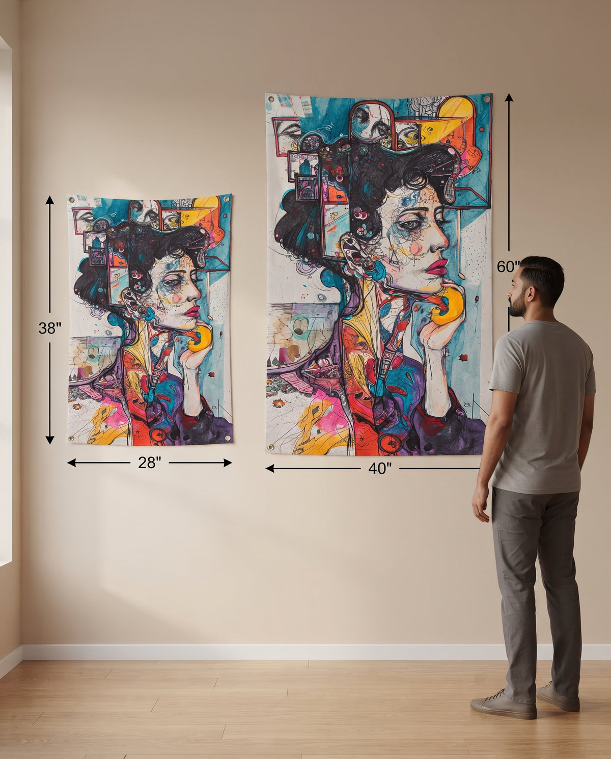 Women in Colour Art Tapestry
