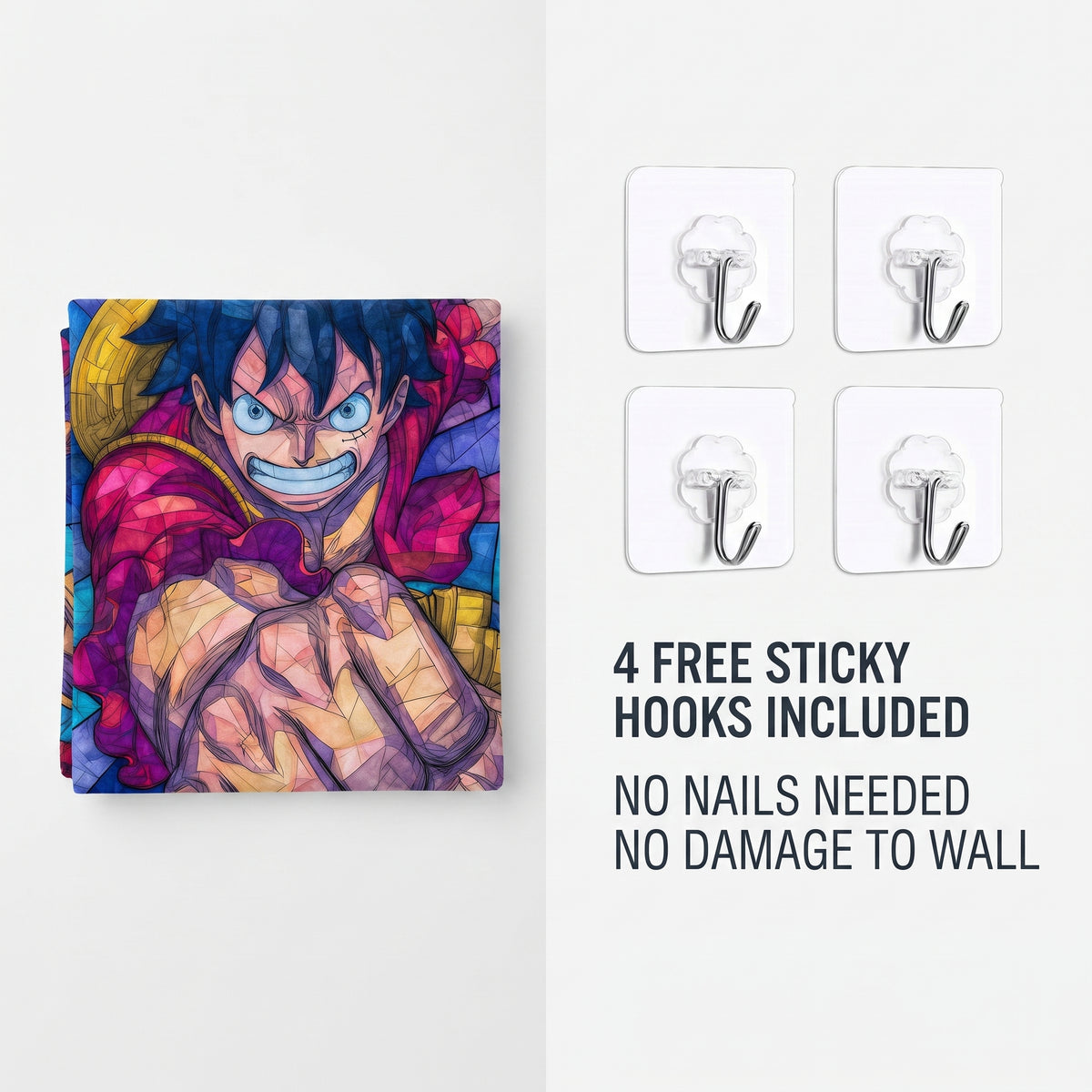 Punching Luffy One Piece Wall Tapestry