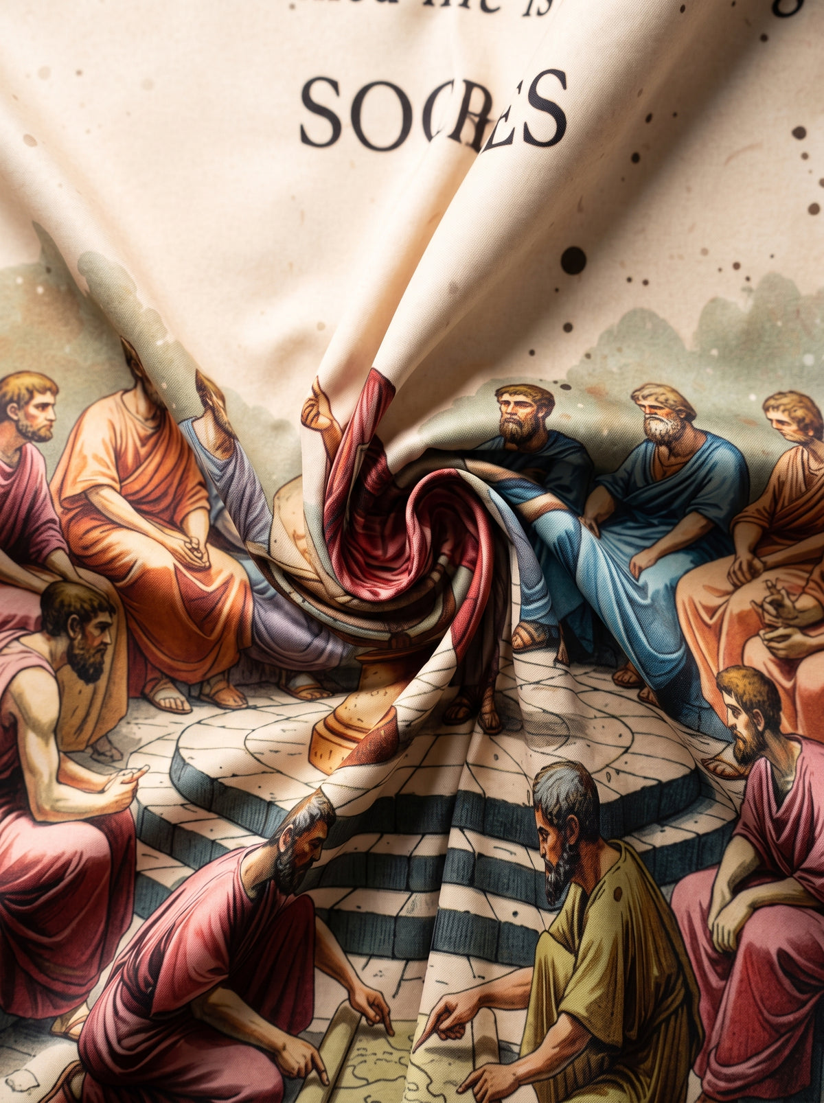 Socrates and Disciples Wall Tapestry