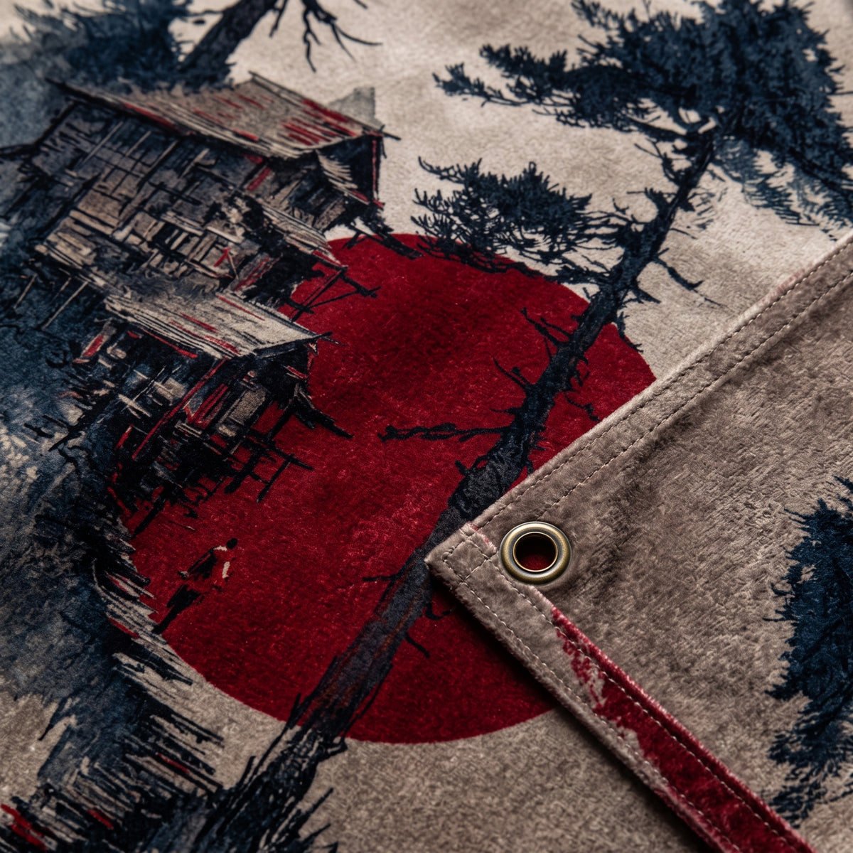 Red Sun Wall Tapestry