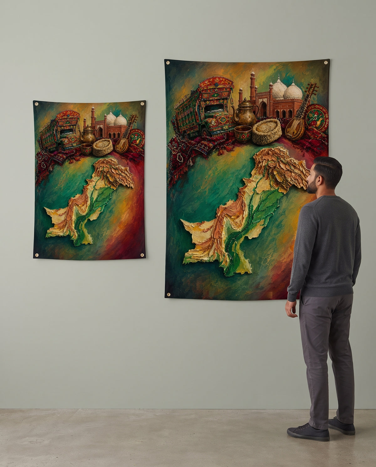 Pakistan Culture Wall Tapestry