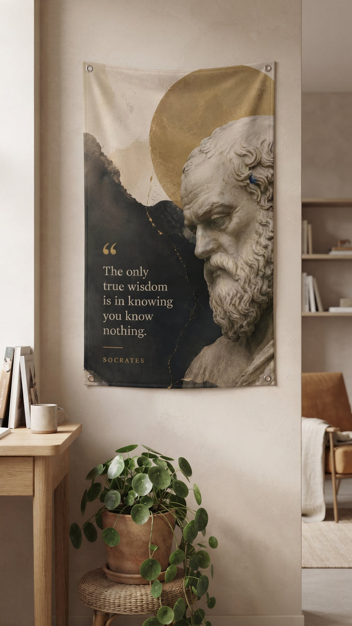 Socrates Philosophy Wall Tapestry