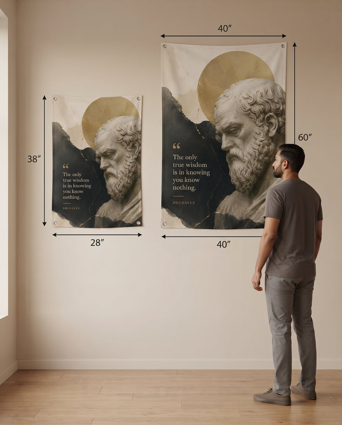 Socrates Philosophy Wall Tapestry