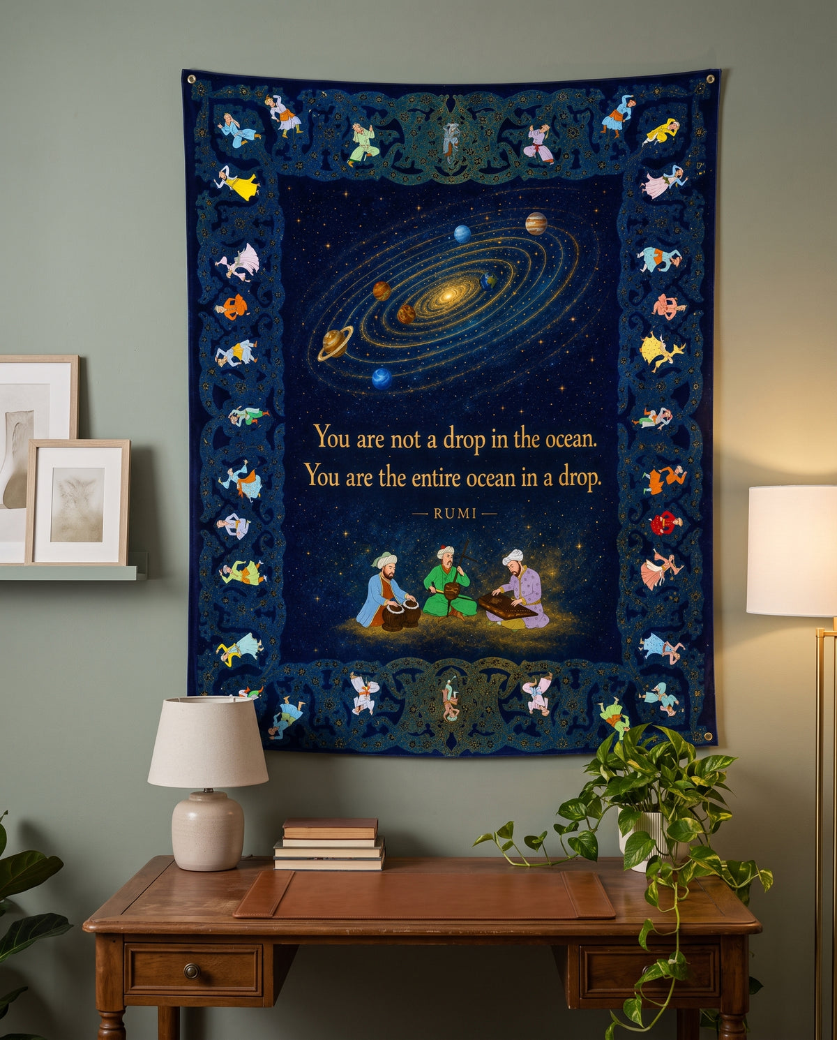 Rumi Islamic Wall Tapestry