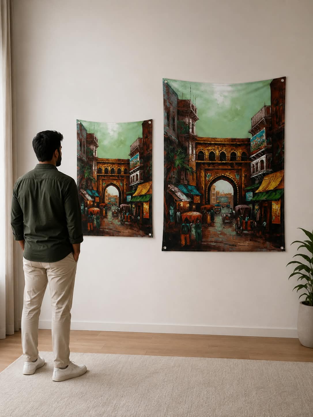 Antique Gate Wall Tapestry